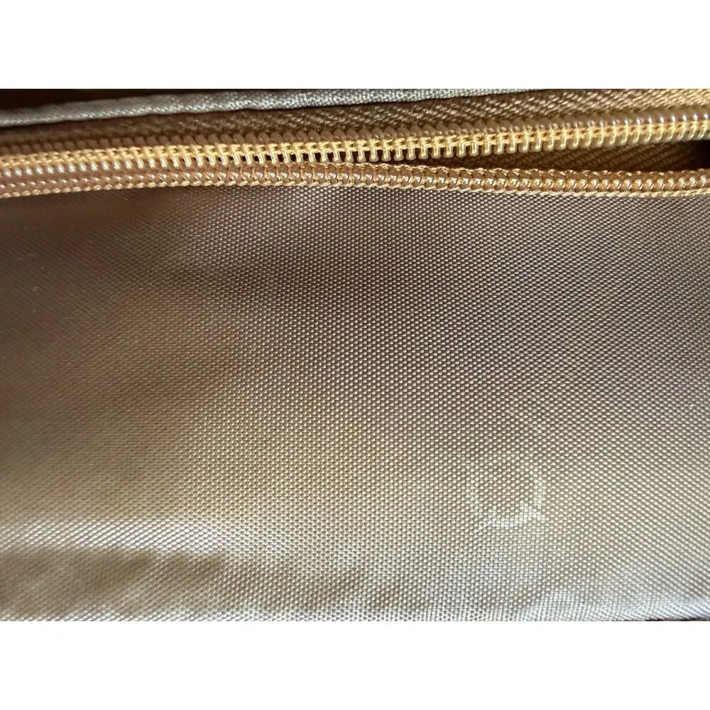 Vintage Franklin Covey Black Leather Laptop Briefcase 720455 Detachable Case